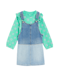2pc Pure Cotton Floral Outfit