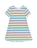 Ribbed Multicolour Striped Dress (2-7 Yrs)