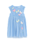 Butterfly Applique Tulle Dress