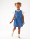 2pc Pure Cotton Pinafore Outfit (2-7 Yrs)
