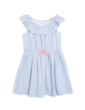 Pure Cotton Striped Dres