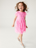 Sequin Star Embroidered Dress