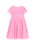 Sequin Star Embroidered Dress
