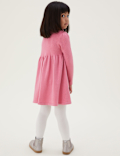 2pc Frill Dress & Tights Set (2-7 Yrs)