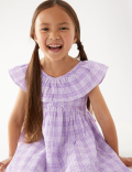 Pure Cotton Gingham Dress