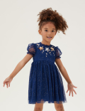Tulle Sequin Stars Dress (2-7 Yrs)