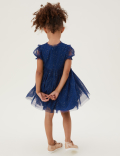 Tulle Sequin Stars Dress (2-7 Yrs)