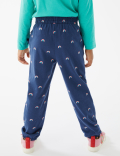 Pure Cotton Rainbow Print Trousers