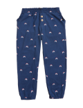 Pure Cotton Rainbow Print Trousers