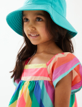 Pure Cotton Rainbow Striped Dress (2-7 Yrs)