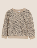 Cotton Rich Animal Print Sweatshirt