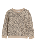 Cotton Rich Animal Print Sweatshirt