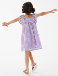Pure Cotton Daisy Print Dress (2-7 Yrs)