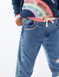 Regular Denim Unicorn Embroidered Jeans (2-7 Yrs)