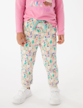 Cotton Rich Floral Joggers