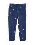 Cotton Rich Heart Print Joggers