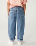 Mom Denim Floral Jeans