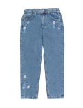 Mom Denim Floral Jeans