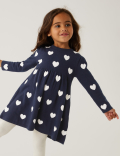 Knitted Dress & Tights Outfit