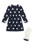 Knitted Dress & Tights Outfit