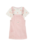 2pc Cotton Rich Strawberry Outfit