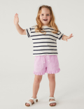 Pure Cotton Frill Shorts