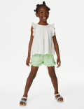 Pure Cotton Frill Shorts