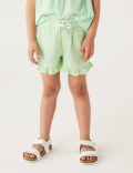 Pure Cotton Frill Shorts