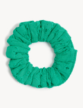 Pure Cotton Dress with Scrunchie (2-8 Yrs)