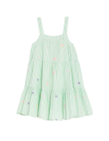 Pure Cotton Striped Dress
