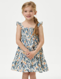 Pure Cotton Mini Me Printed Dress (2-8 Yrs)