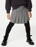 Cotton Rich Gingham Skirt with Tights (2-8 Yrs)