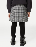 Cotton Rich Gingham Skirt with Tights (2-8 Yrs)