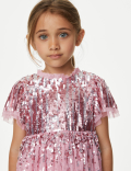 Sequin Tulle Party Dress (2-8 Yrs)