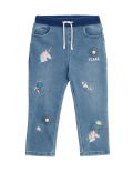 Regular Cotton Rich Unicorn Jeans (2-8 Yrs)