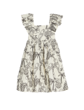 Pure Cotton Floral Embroidered Dress (2-8 Yrs)
