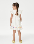 Pure Cotton Embroidered Dress (2-8 Yrs)