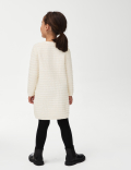 Bow Knitted Dress with Tights (2-8 Yrs)