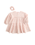 2pc Cotton Rich Tiered Dress with Scrunchie (2-8 Yrs)