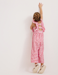 Pure Cotton Gingham Jumpsuit (2-10 Yrs)