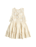 Pure Cotton Crochet Fish Sleeveless Dress (2-10 Yrs)