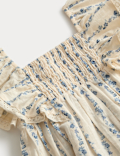 Pure Cotton Ditsy Floral Dress (2-10 Years)