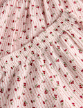 2 Piece Pure Cotton Cherry Striped Outfit (2-10 Yrs)