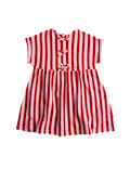 Pure Cotton Striped Bow Detail Dress (2-8 Yrs)