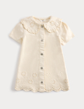 Cotton Rich Broderie Collar Dress (2-10 Yrs)
