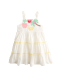 Pure Cotton Tropical Fruit Dress (2-10 Years)