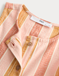Cotton Rich Woven Striped Dress (2-10 Years)