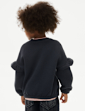 Cotton Rich Sequin Swan Sweatshirt (2-8 Yrs)