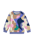Cotton Rich Abstract Print Sweatshirt (2-8 Yrs)