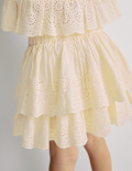 Pure Cotton Tiered Skirt